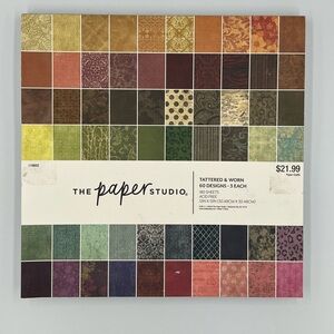 The Paper Studio - Tattered & Worn - 12”x12” - 177/180 Sheets